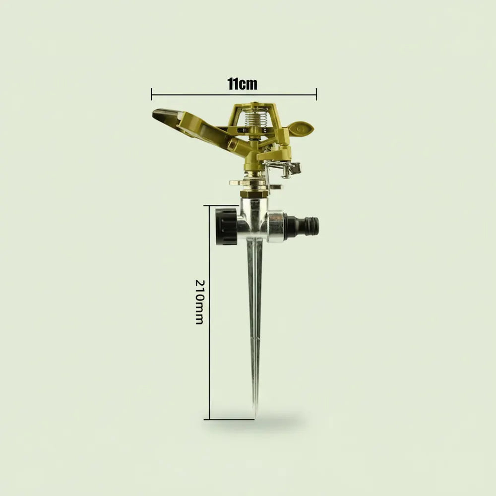 Arroseur métallique professionnel pour jardin, buse d'eau rotative réglable à 360 degrés, pulvérisat