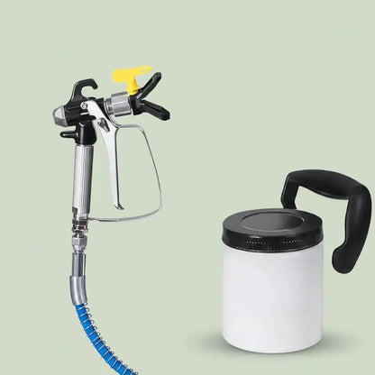 Pistolet pulvérisateur de peinture sans air Podofo 1600W 2,5L/min avec tuyau de 5m, pulvérisateur mu