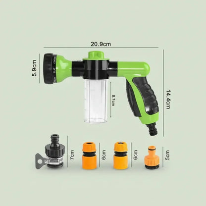 Pistolet de douche pour animaux 8-en-1, pulvérisateur haute pression pour le bain des chiens et chat
