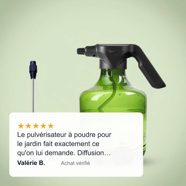 Avis Valérie — Pulvérisateur électrique vert 3L polyvalent